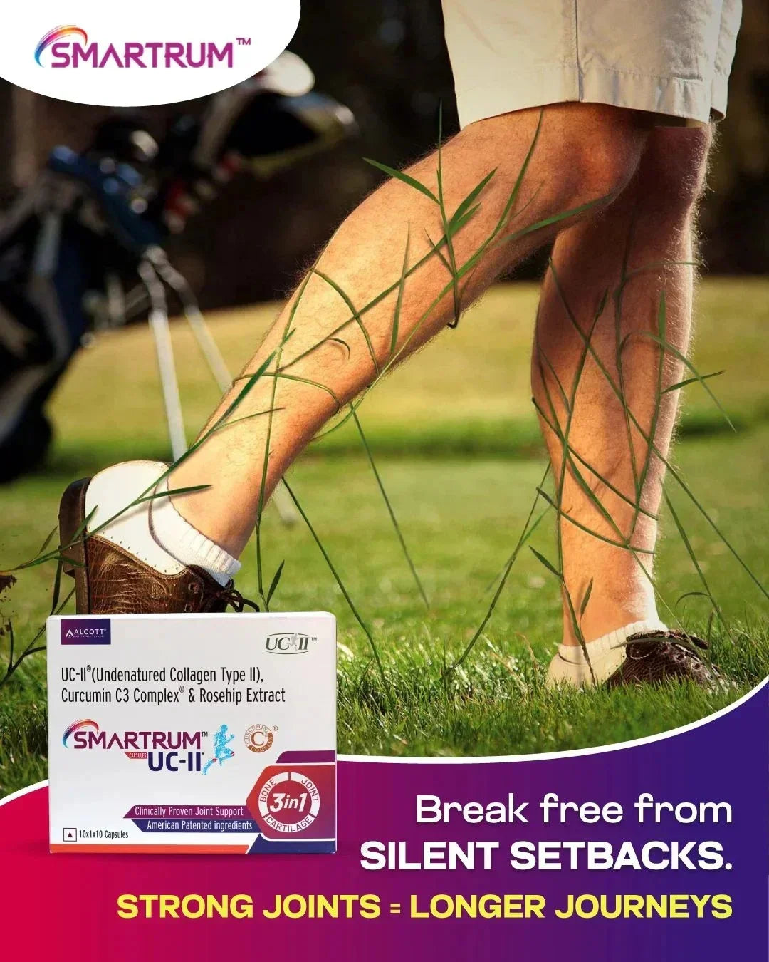 Rediscover Pain-Free Movement with Smartrum UC-II Joint Support Supplement