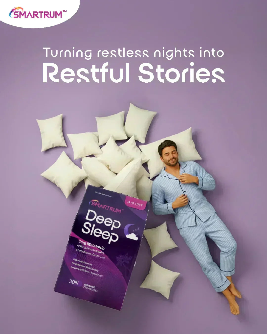Restore Your Nights with Smartrum Deep Sleep Gummies
